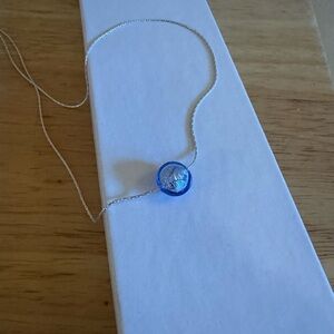 Elegant Blue and Silver Necklace